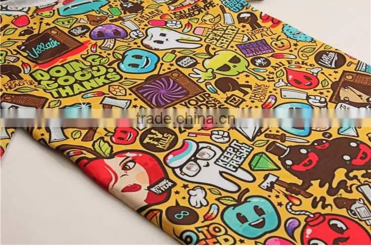 100%cotton 3D t shirt Printing Short Sleeves Wholesale