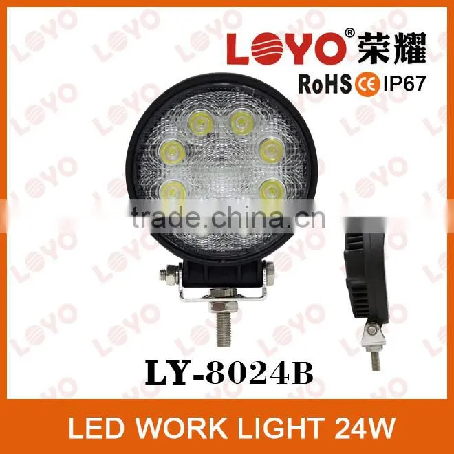 Big sale auto LED work light, IP67 LED driving light, LED work light 24w