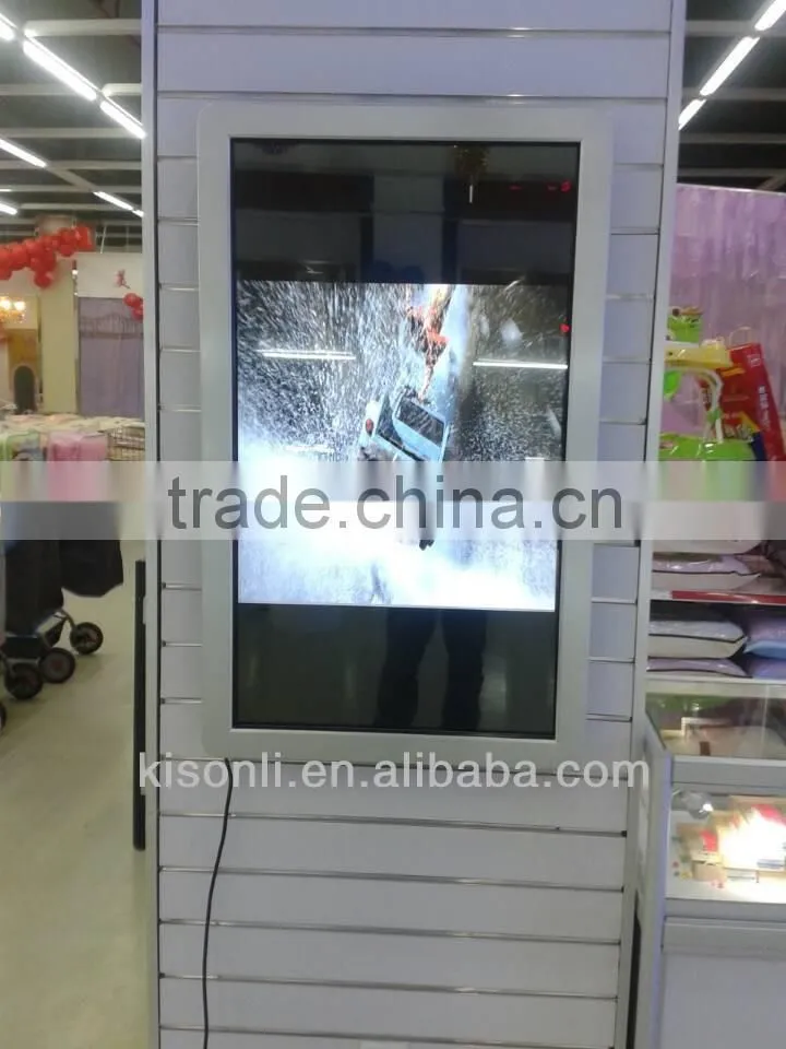 IR Wall Mounted Multi Touch Advertising Digital Signage Display / Advertising Screens LED Video