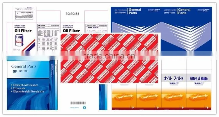 Cylinder Shaped Car Auto Alloy Oil Filter t741010009 Assembly