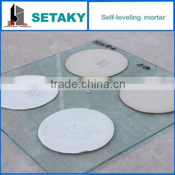 Self-leveling cements for PVC floor