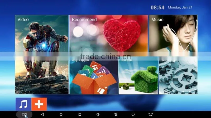 Cloudnetgo Android 5.1 tv box 2GB RAM 16GB Rom Rk3368 Octa Core android TV box