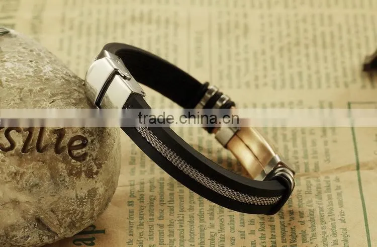 2015 in stock New Product Handmade Stainless Steel jewelry Men Fashion Bracelet