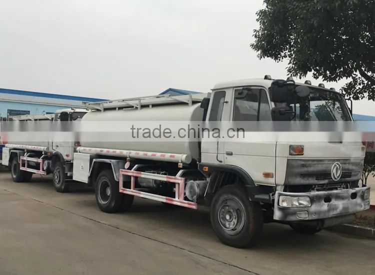 Hot export Dongfeng 15000liters oil tanker truck