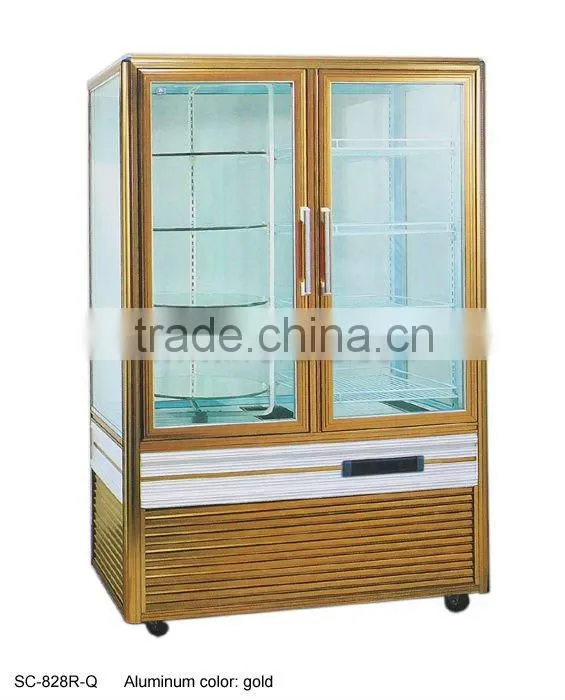 Elegant style (Rotating) Quadrilateral glass showcase