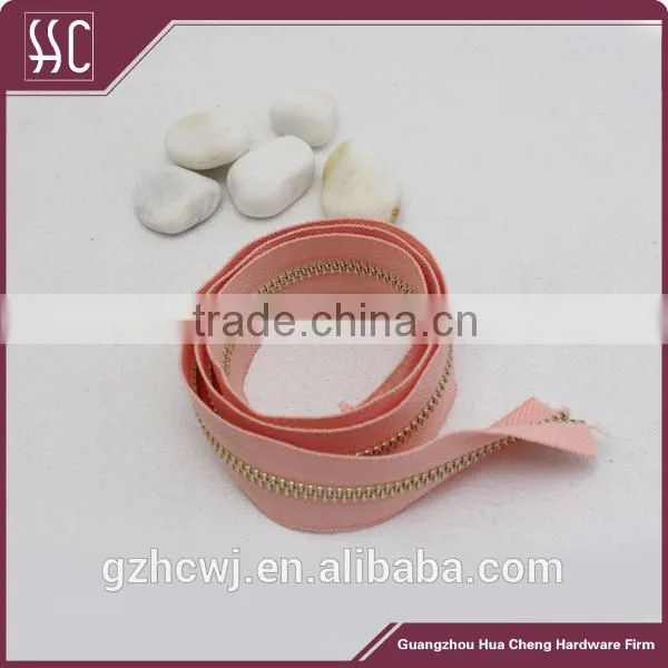 #3 #5 #8 teeth metal brass zips wholesale zips for bags