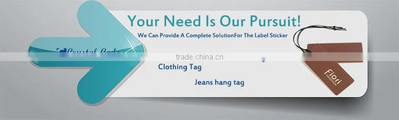 Custom garment paper jeans label clothing hang jeans hang tag