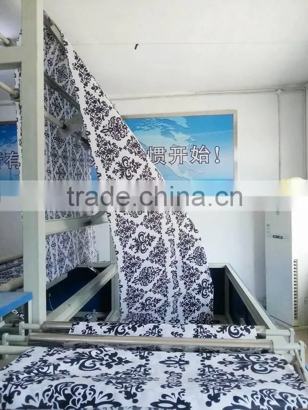 cute style polyester shower curtain/bathroom curtain matching with 12pcs poly resin hooks