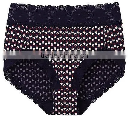 Ladies cotton soft high waist briefs