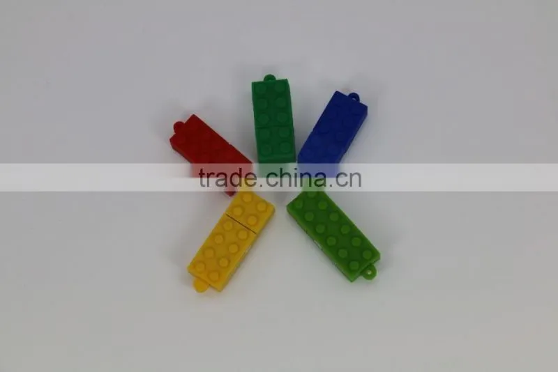 2016 factory wholesale Customized logo Personalized Building Block USB Flash Drive 1GB 2GB 4GB 8GB