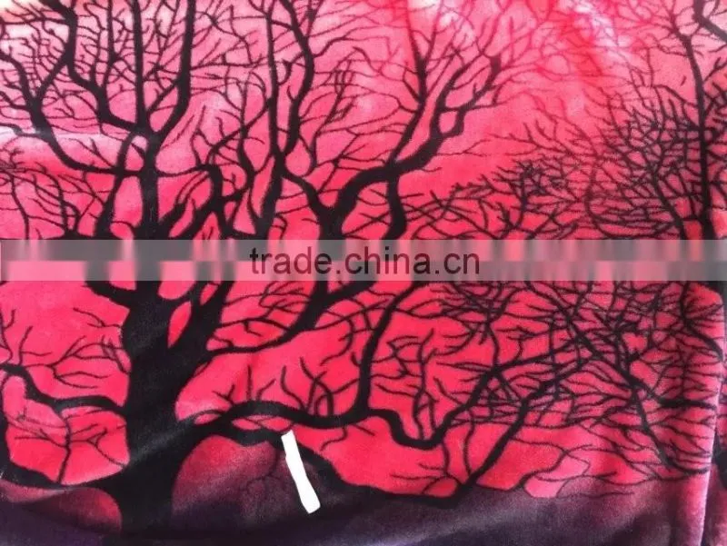Fancy Printed Flannel Wholesale Fabric Velvet for Artificial Woolen Blanket