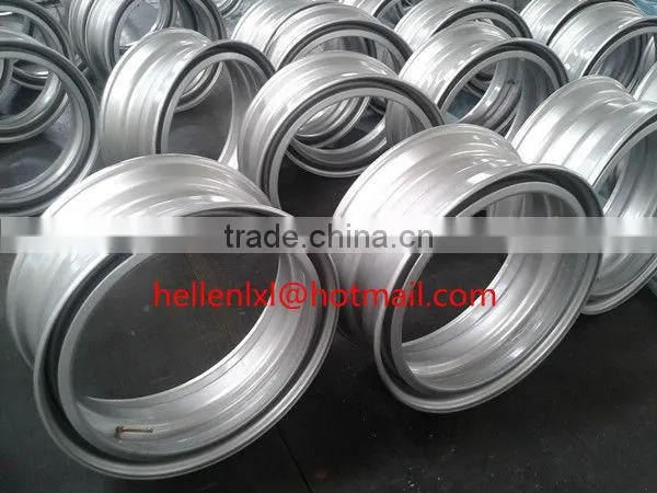 22.5x8.25 silver demountable wheel rim