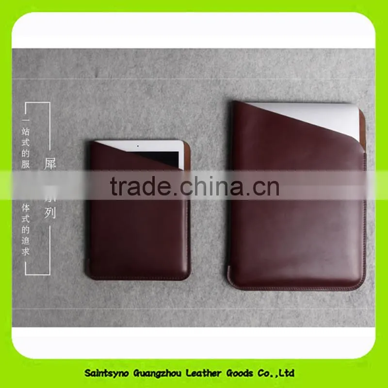 15059 High end Eco-friendly genuine leather case for ipad 2 4 mini 4 air 2 at factory price