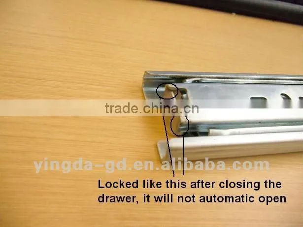 Three sections furniture parts drawer slides