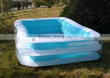Giant inflatable family swimming pool