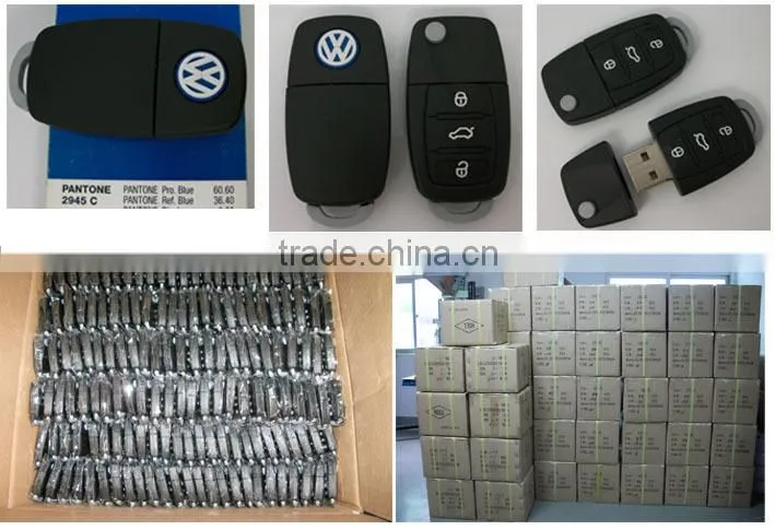 OEM PVC 2gb / 4gb USB Stick Car Key Shape USB Flash Drives With Free Sample Custom