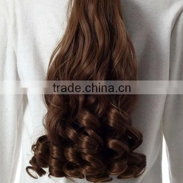 Curly ponytail