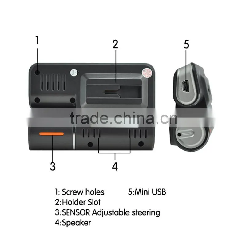 2.0 inch dual lens HD dash cam I1000,car camera, car black box