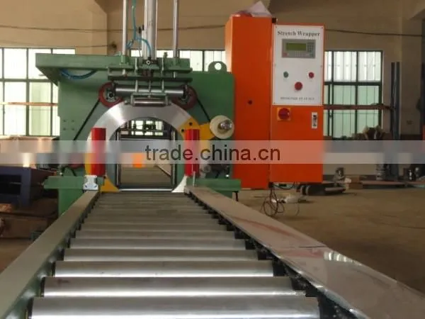 Aluminium profile packaging wrapping machine horizontal type wrapper
