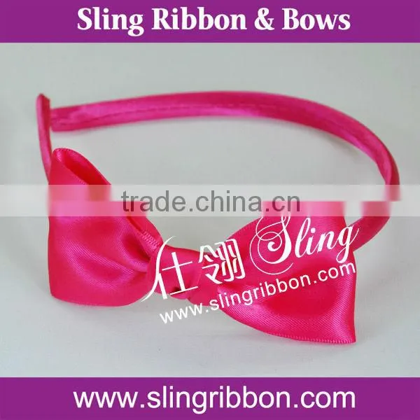 Handmade Satin Ribbon Bow Headband HB-7164