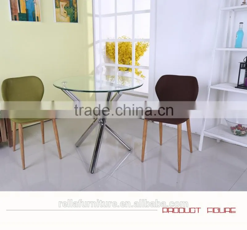 Wholesale Glass Top With Chromed Legs Dining Room Table Furniture