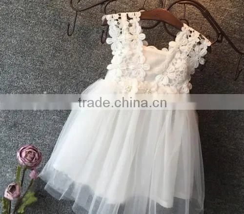 White Lace Baby Princess Dress Good Quality Baby Princess Dress