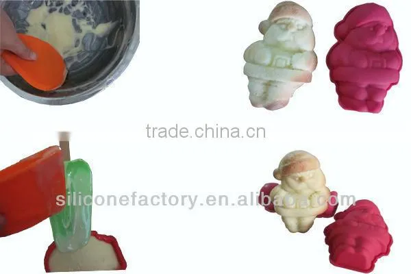 2015 hot selling Christmas related snowman shaped silicone cake molds