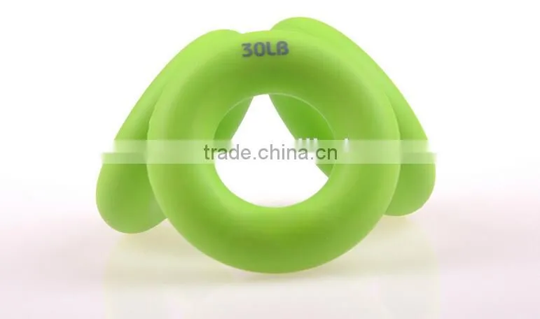 High Quality New Design Grip Strength Recovery Colorful Eco-friendly Silicone Massage Gripping Ring