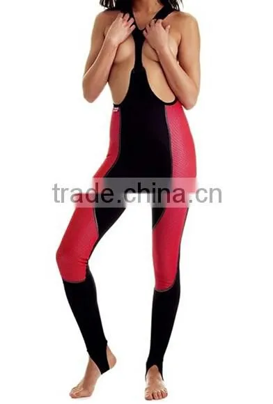 High End Customized Women Professional Cycling tights long pants with pad and bib