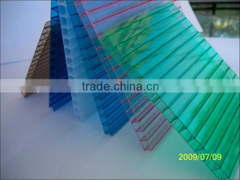JIASIDA twin-wall polycarbonate sheet,double wall polycarbonate hollow sheet,pc hollow sheet