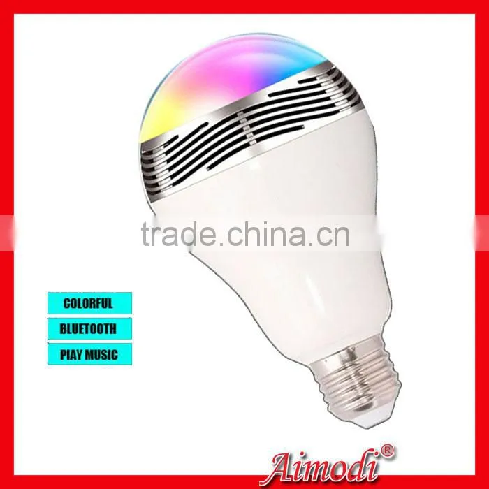 2015 new product smart led bulb bluetooth speaker