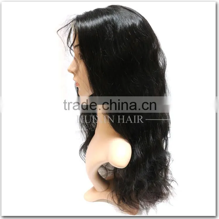 Natural Looking Virgin brazilian hair lace front wig 100% human hair full lace wig with baby hair