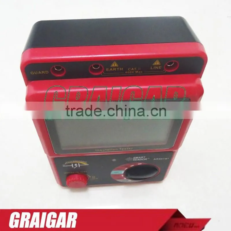 Smart Sensor AR907A+ 100-2500V Digital Insulation Meter Tester Megger MegOhm !!NEW!! AC / DC voltage tester