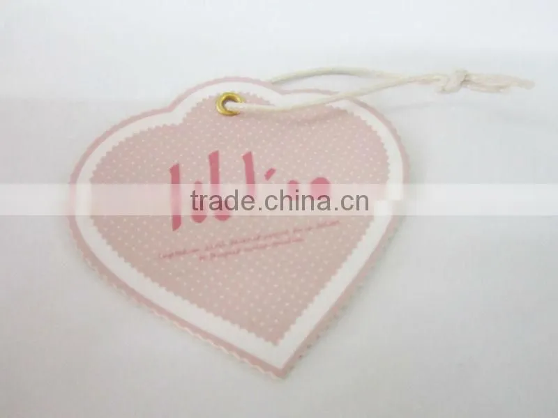 Full Color Printing Hang Tag with a Hole to Hang