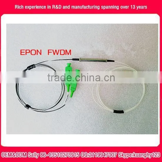 Filter Wavelength Division Multiplexer 1x2 DWDM Red/Blue C-Band Filter with Non-Flux Metal Bonding Package OEM factory
