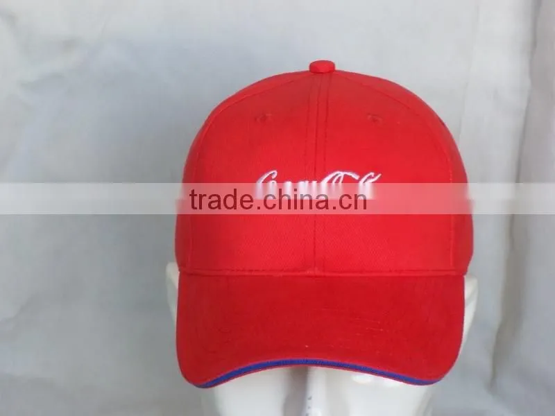 Custom red embroidered hat bands