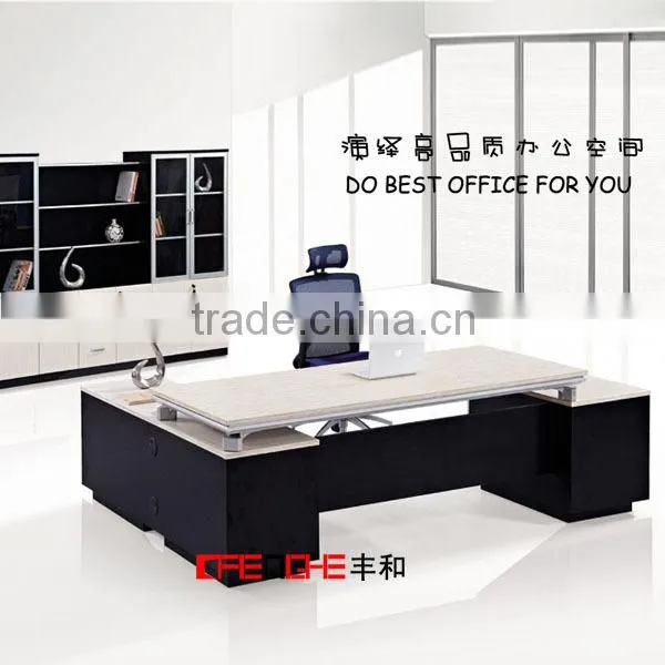 latest office table designs wooden l-shape office table