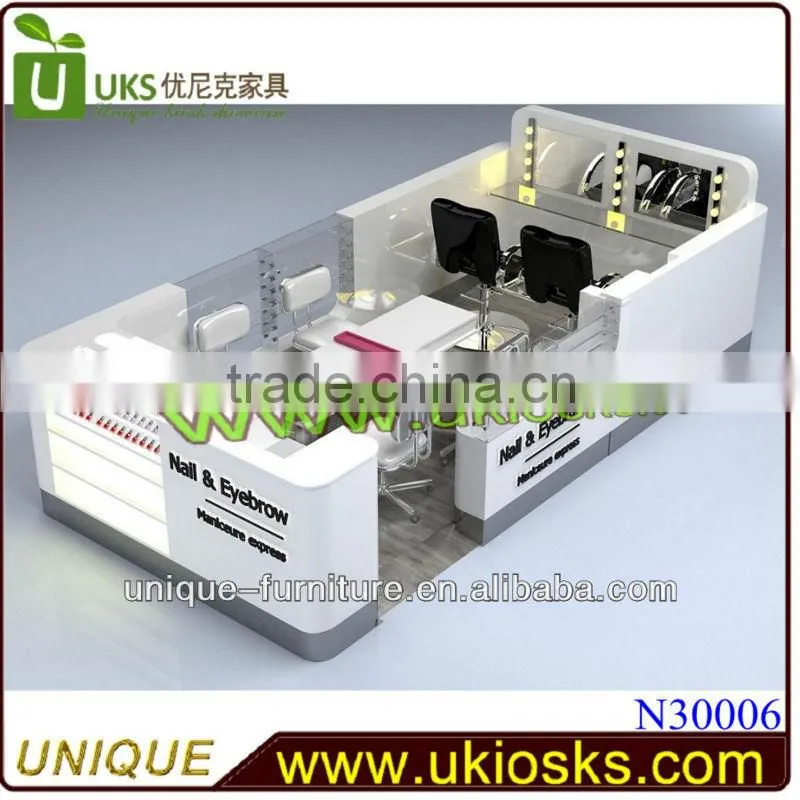 Easy assemble eyebrow threading kiosk | eyebrow threading kiosk used in mall for sale