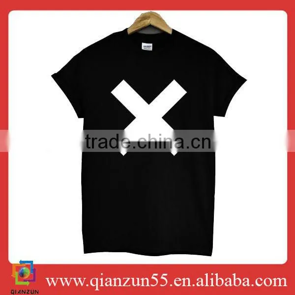 100% cotton black short sleeve custom printing shirt bulk blank t-shirts