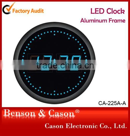 2015 Aluminium Muslim Azan LED Wall Clock
