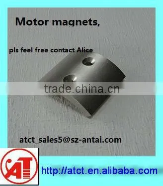 Arc Magnet With Hole for motor magnet
