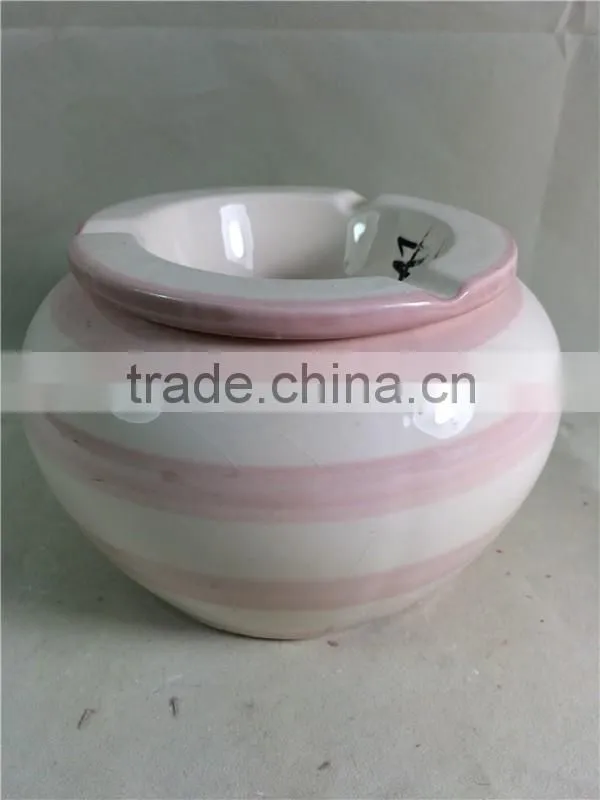 Wholesale Custom Round portable Cohiba ceramic Cigar Ashtray