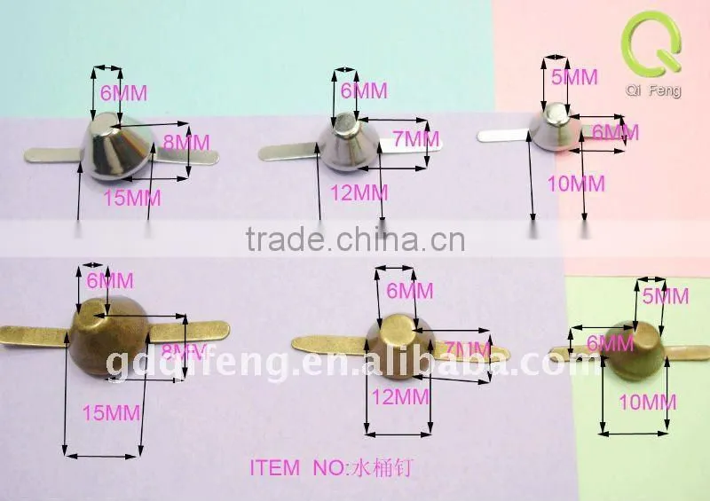 2011 qifeng Decoration copper decorative rivets