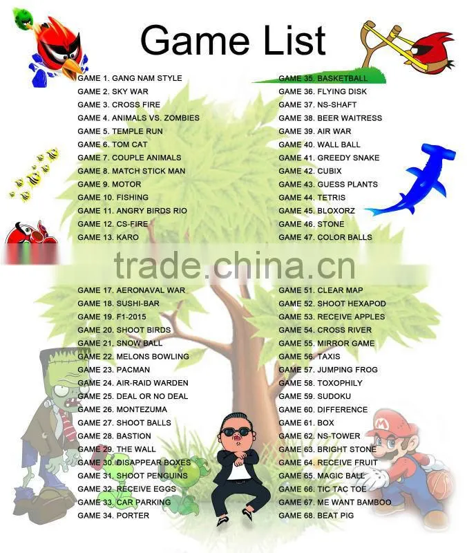 2014keyboard tv game with 2 game player
