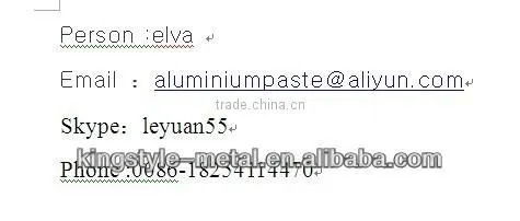 Mirror Effect Aluminum Paste
