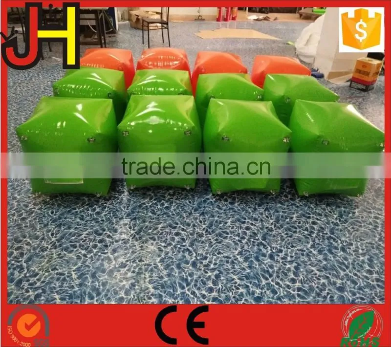 OEM Factory Custom Inflatable Box Shape Paintball Bunkers