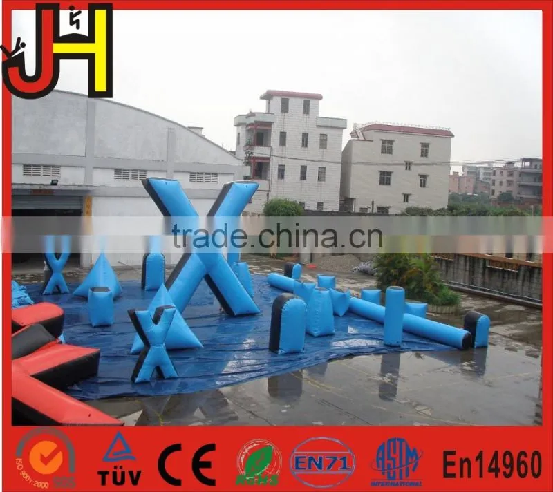 Most Popular Selling Attractive PVC Inflatable Paintball Bunker Shooting Types for Outdoor Activities