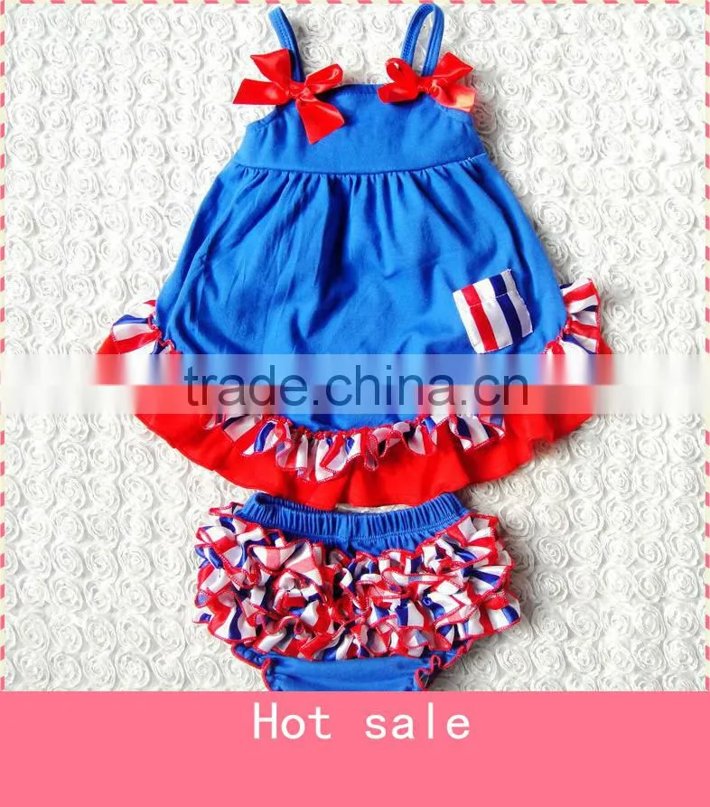 2016 newborn baby gift set toddler girl ruffle summer outfits cheerleading outfits