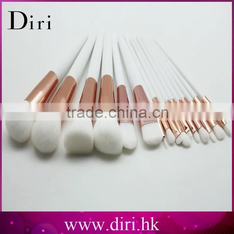 White Acrylic makeup brushes Professional 16pcs Makeup Brushes Set Wholesale