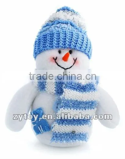 Musical plush Christmas snowman for wholesale